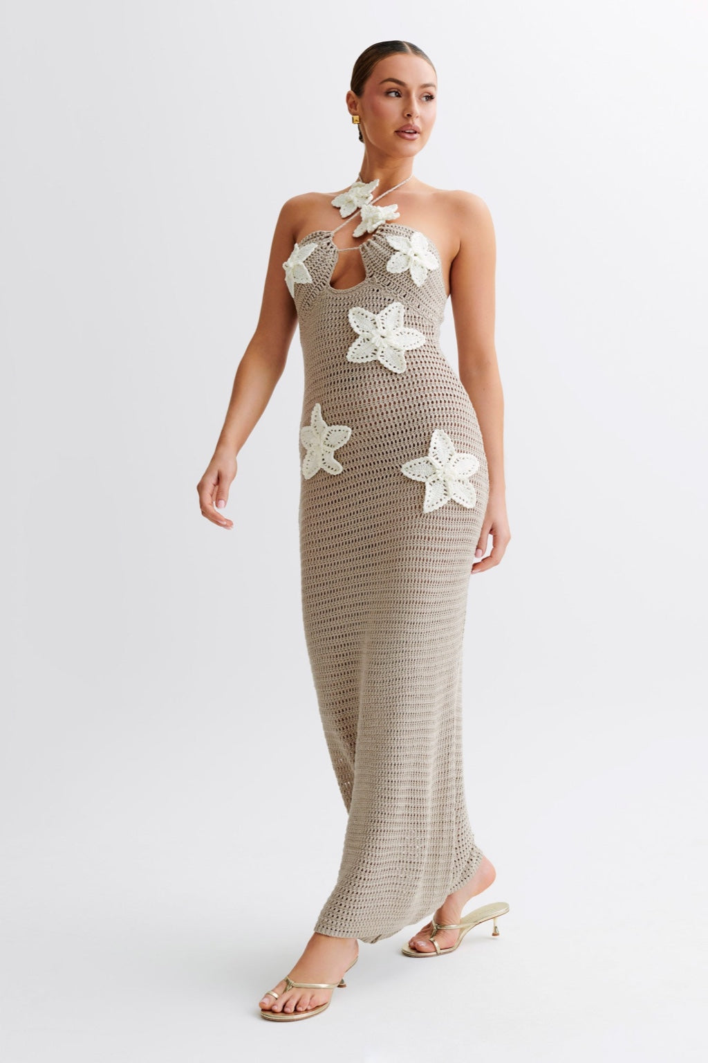 "Lydia" Gehäkeltes Maxikleid