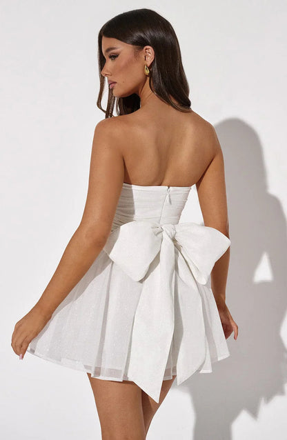 "Belinda" Minikleid mit Schleife
