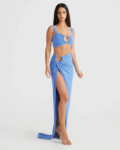 "Lara" Maxikleid mit Cut-Outs