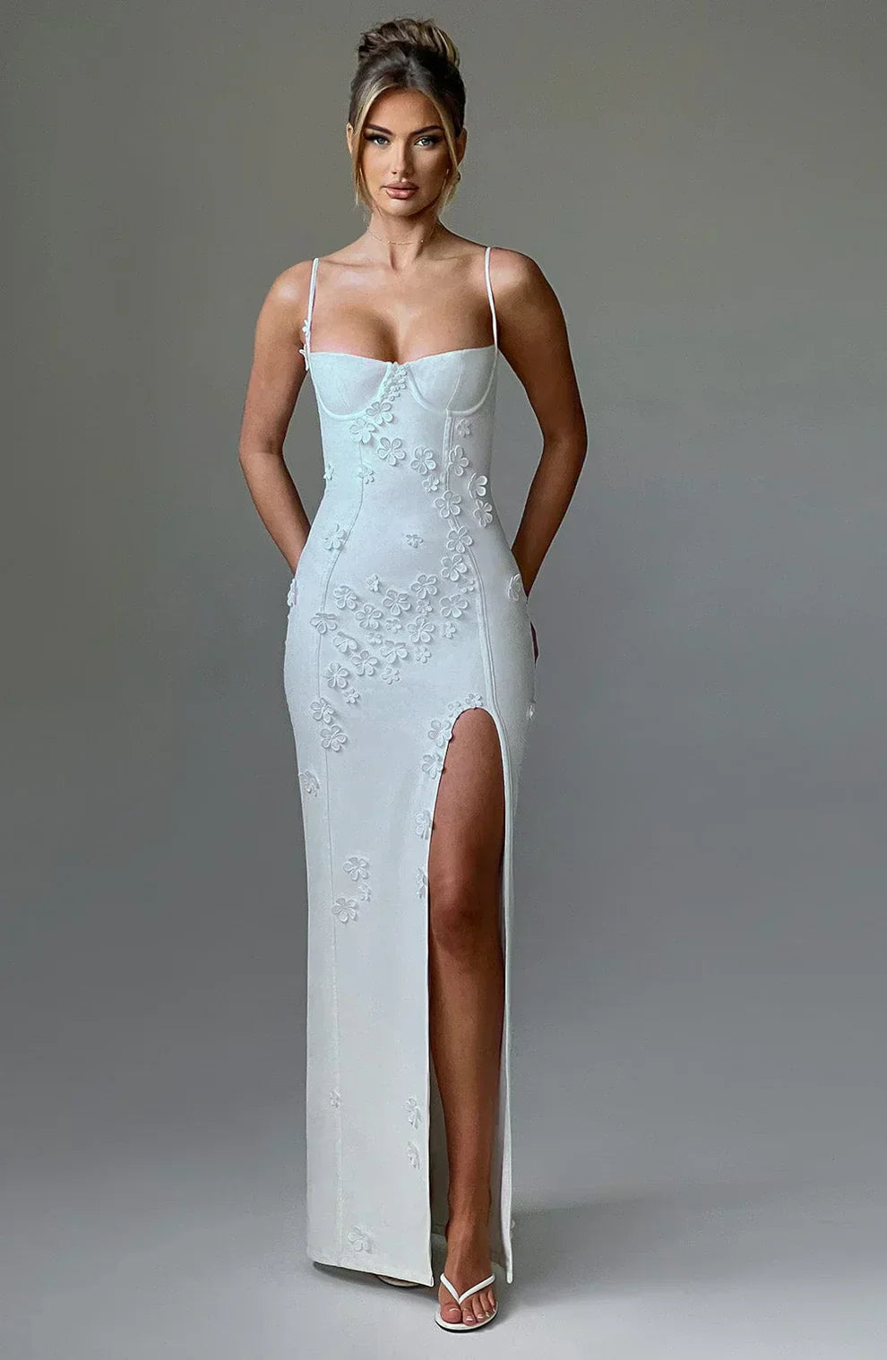 "Melina" Maxikleid mit Blumen