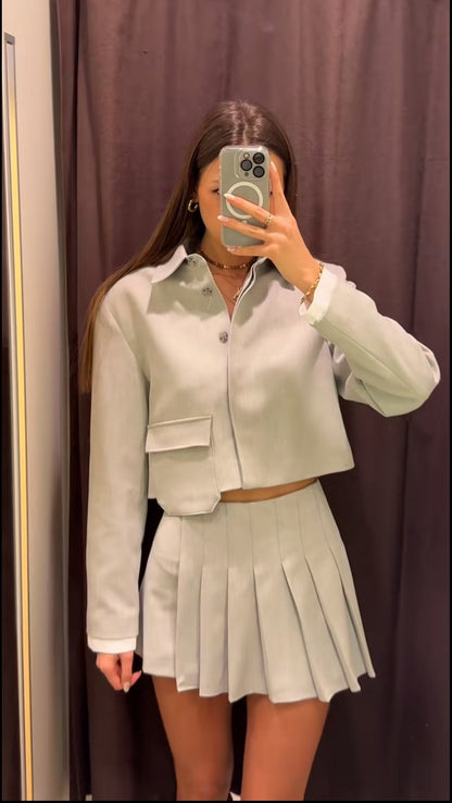 Sage Blazer Set