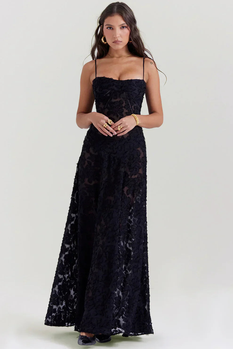 "Flower" Maxikleid