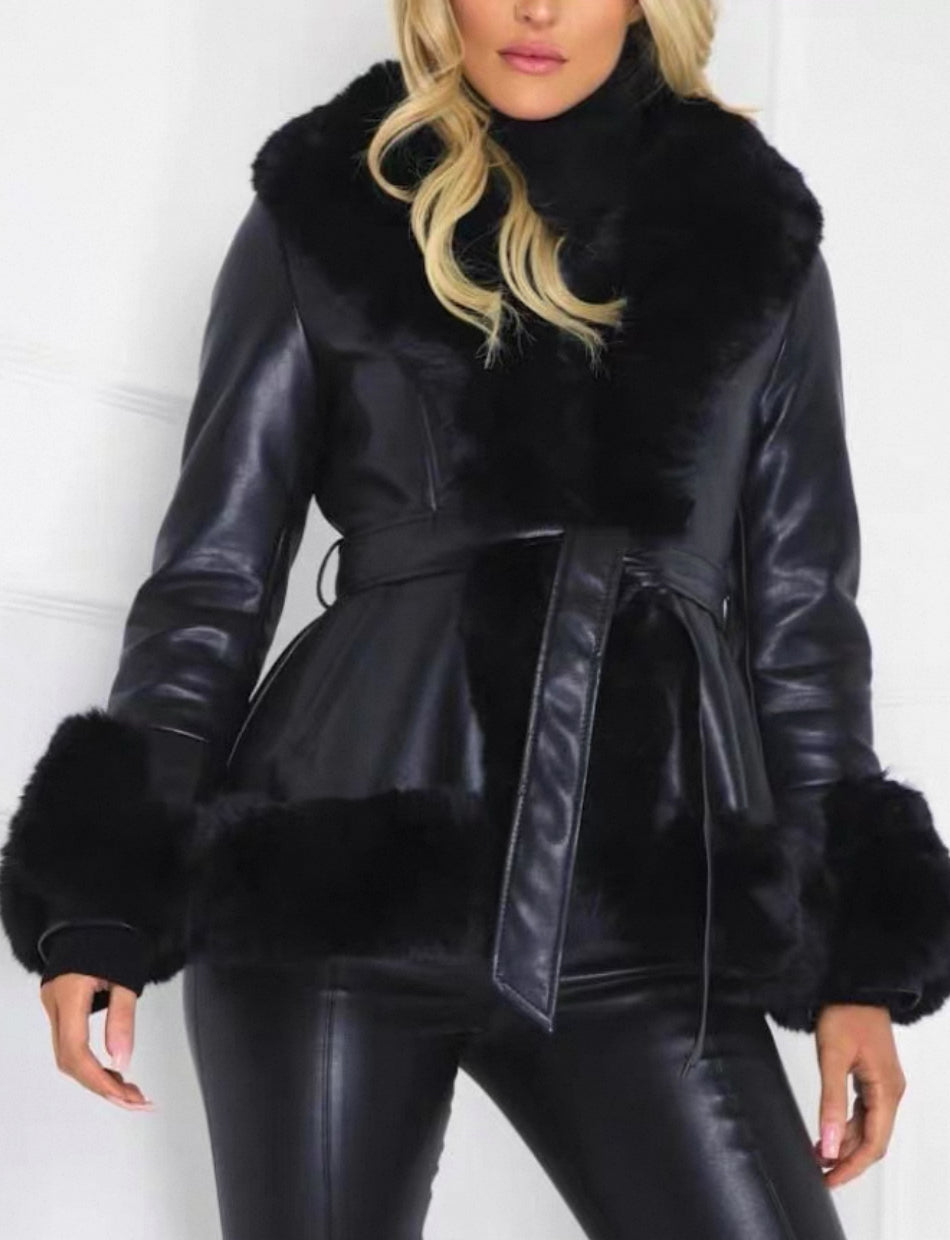 Arctic Glamour Faux-Fur Wrap