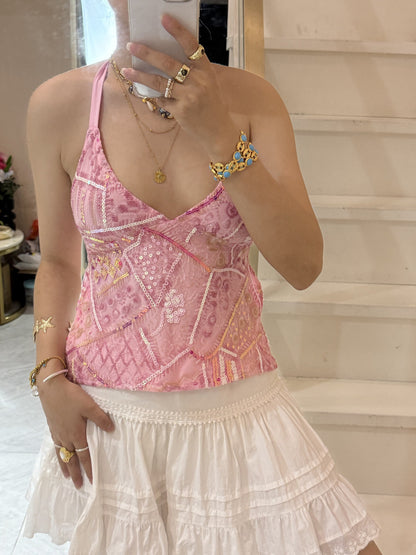 Nova Sequin Halter Top