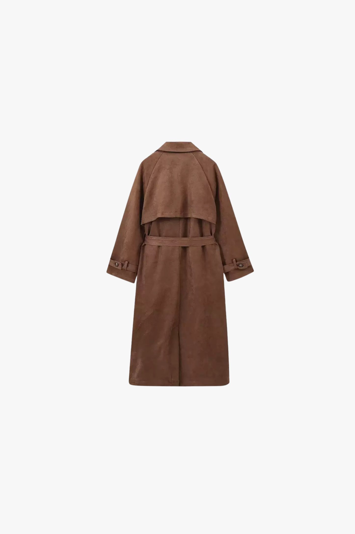"Autumn Ember" Suede Trench