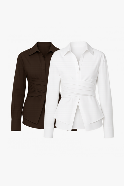 Wrap Waist Blouse