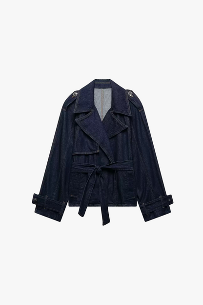 Denim Trench Jacket