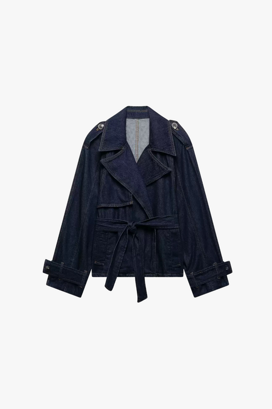 Denim Trench Jacket