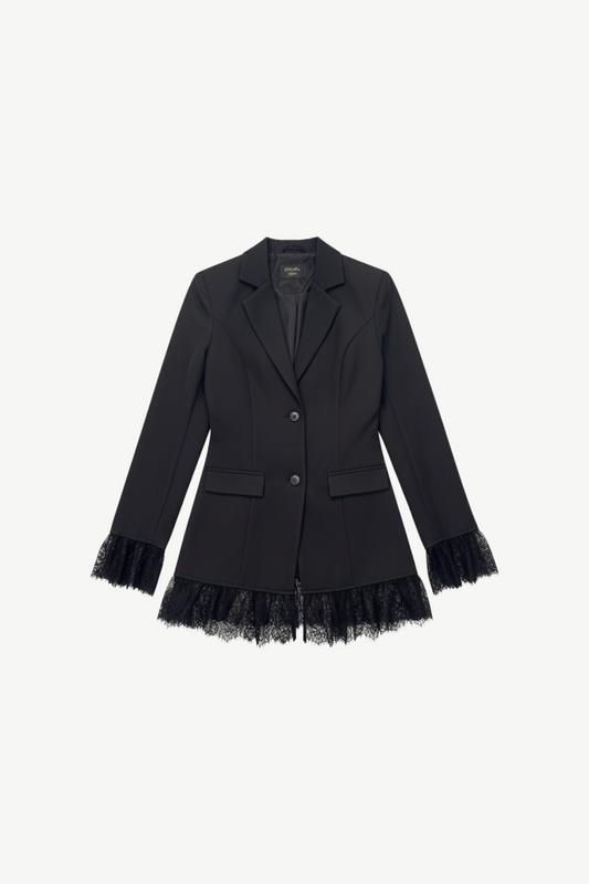 Schwarzer Structured Blazer