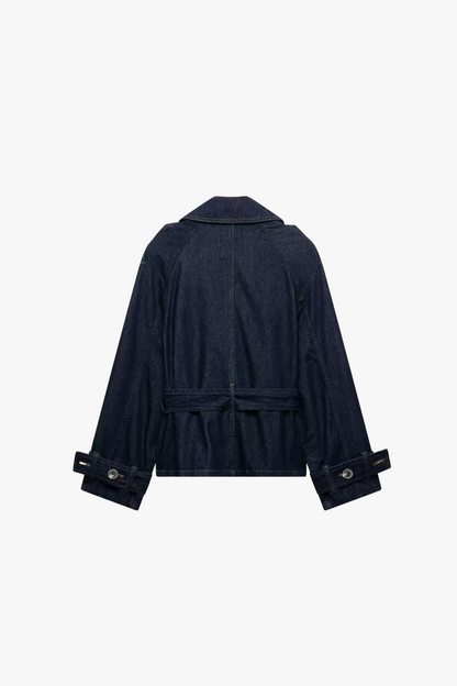 Denim Trench Jacket