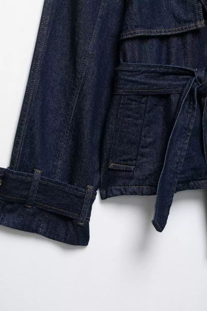 Denim Trench Jacket