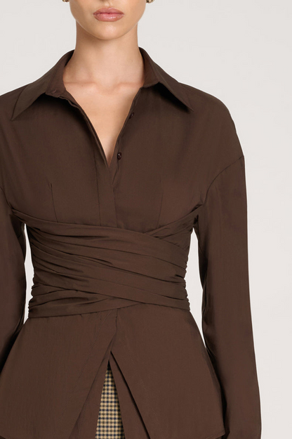 Wrap Waist Blouse