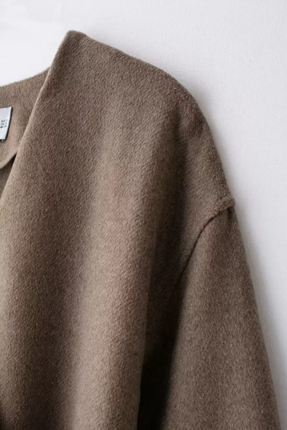 Camel Wrap Wool Jacket