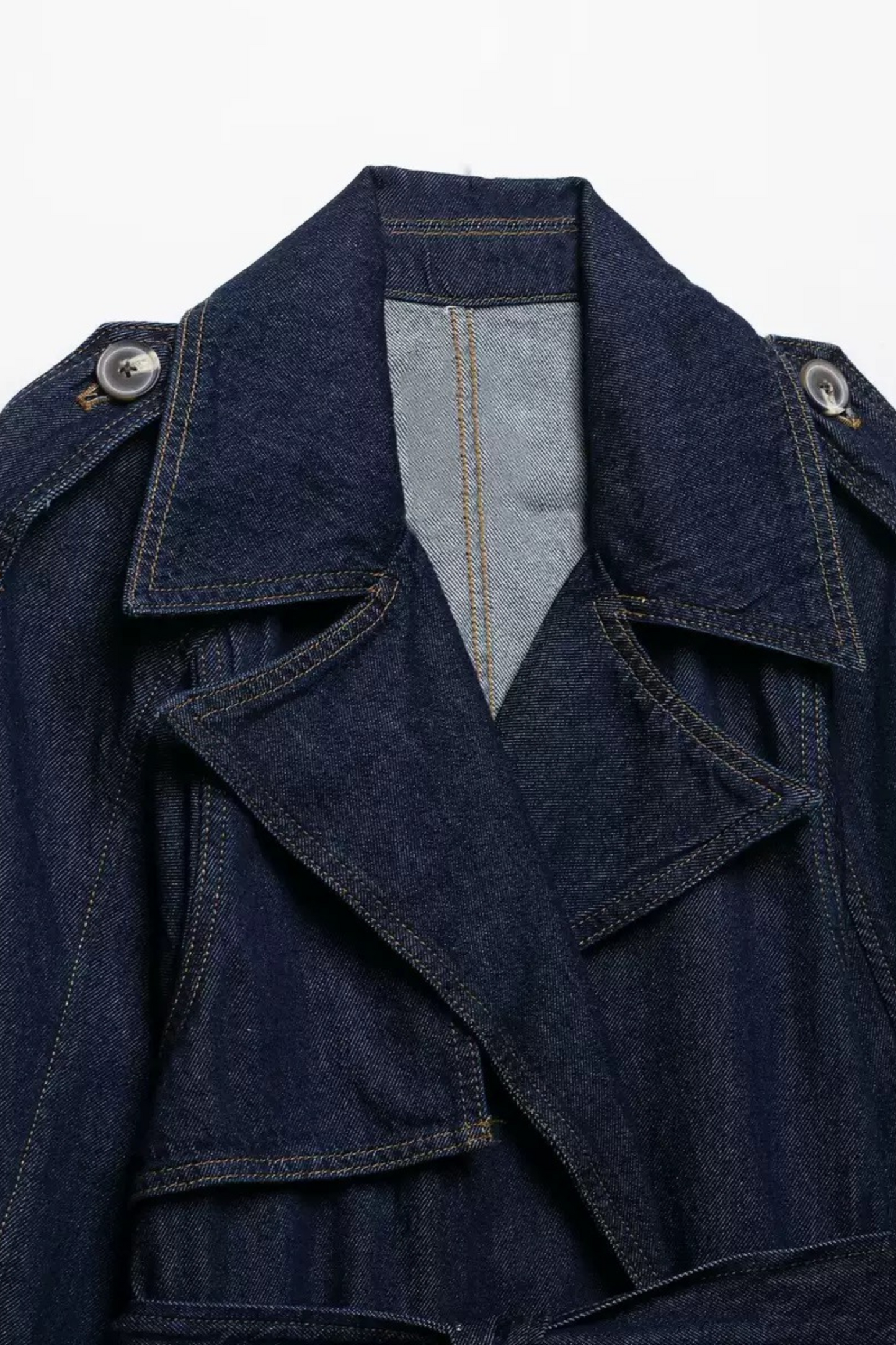 Denim Trench Jacket