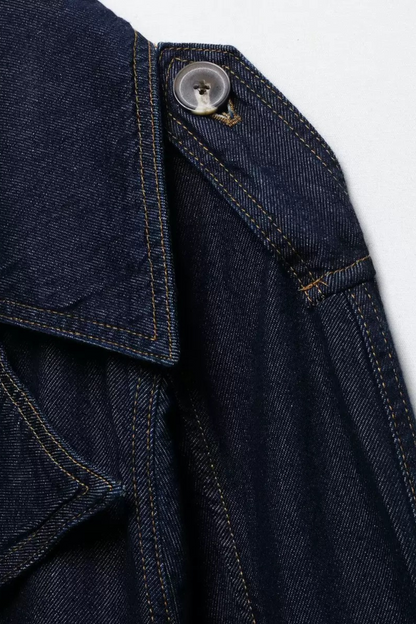 Denim Trench Jacket
