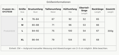Größentabelle