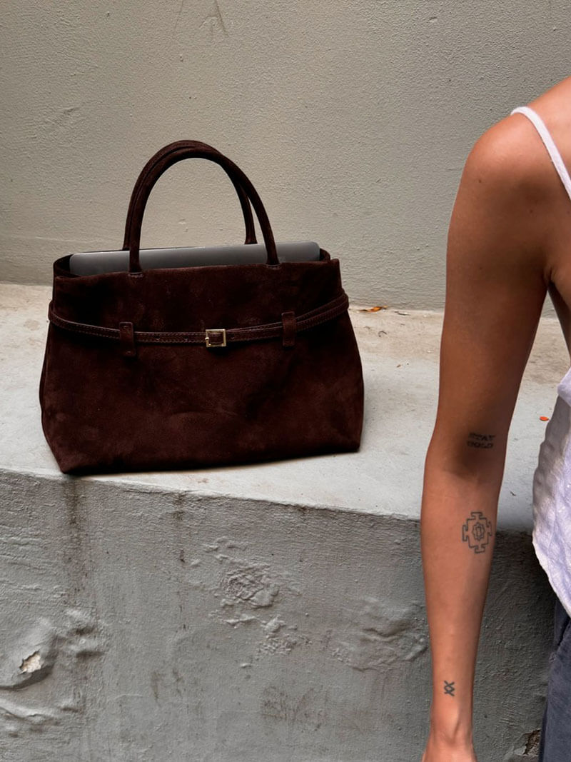 "Valerie" Wildleder Handtasche